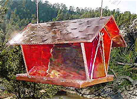 Stained Glass Bird Feeder