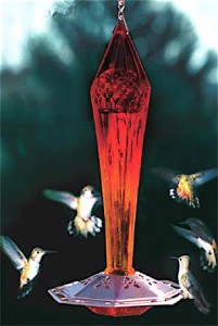 Ruby Red Hummingbird Feeder