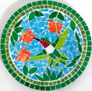 Mosaic Bird Bath