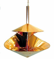 copper hanging bird bath