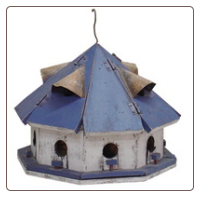 Blue Roof Motel Birdhouse