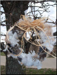 nesting material decorative wreath