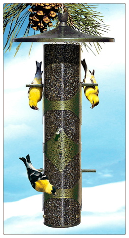 Upside Down Finch Feeders for the Gold Ones Only