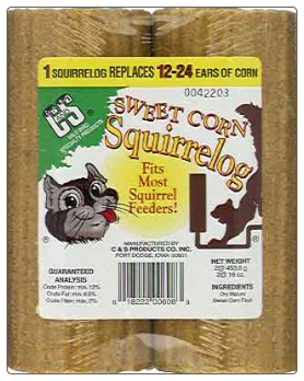 long lasting squirrel logs are perfecr for squirrel feeders