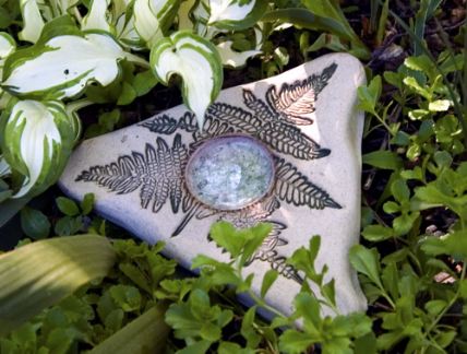 stoneware butterfly puddler absorbs water for butterflies to rest on