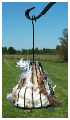 nesting materials in the birdie bell