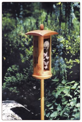 post mounted butterfly houses for the garden