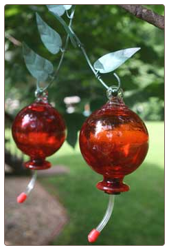 double cherries is dual tube style hummingbird feeder for larger capacities