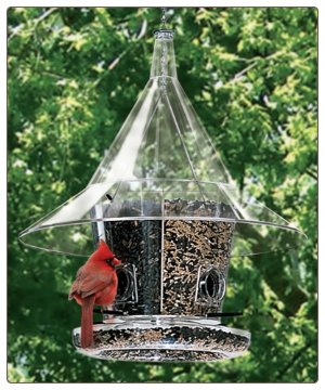 The Sky Cafe's innovative style make them great squirrel proof bird feeders 
