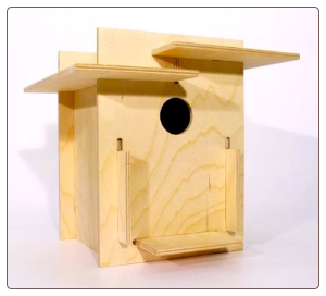 innovative birdhouse kits with sleek design require no tools or glue