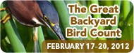 Details for participation in the Great Backyard Bird Count 2012