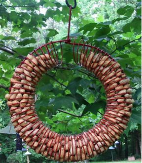 fun peanut feeders are versatile for more wild bird offerings