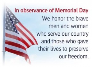 giving thanks on memorial day to those who served our nation