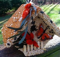 An edible birdhouse is perfect for migration time