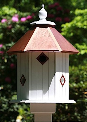 Stunning and durable, VinylPVC Dovecote Birdhouses will grace the landscape with simple elegance