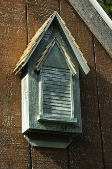 Handcrafted cypress bat house