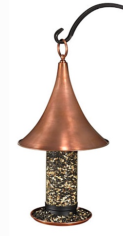 Stunning and large, this tube bird feeder is built to last