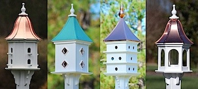 Dovecote Birdhouses from small to tall