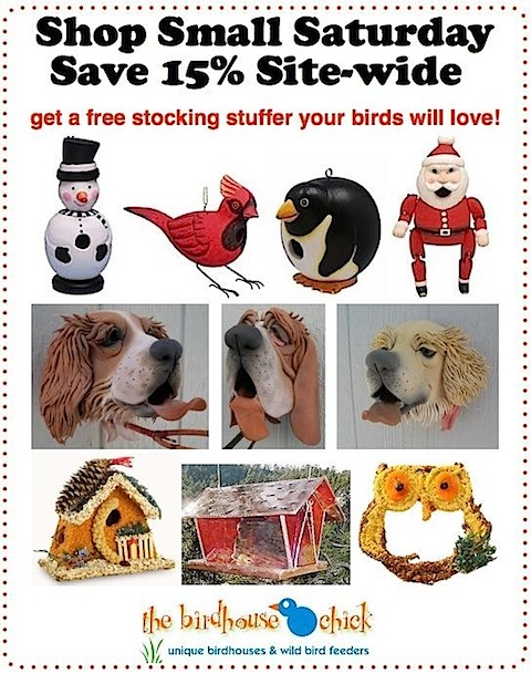 Holiday Wood Birdhouses are handcrafted and Bring Big Smiles... for birds too!