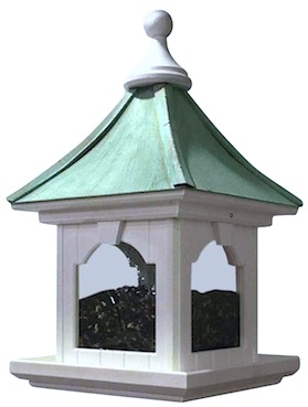 Vinyl Birdhouse-feeder in hanging, large capacity design