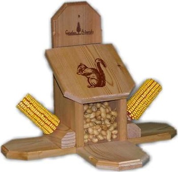 Combo Corn Cob and Peanut Squirrel Feeder