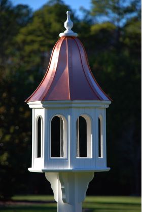 copper bird feeder