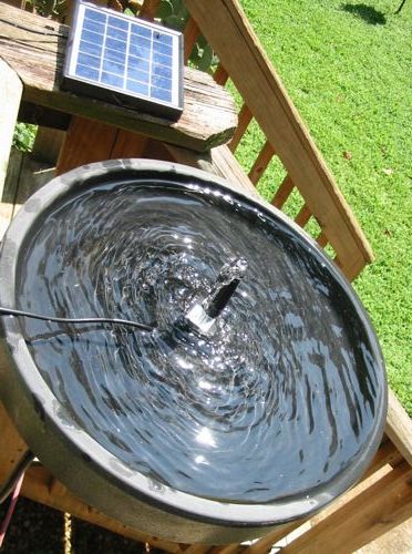 heated bird bath is summer