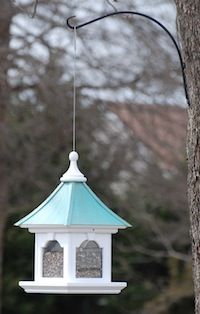 hanging hopper bird feeders