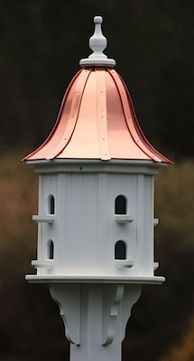 copper roof birdhouses rock as holiday gifts