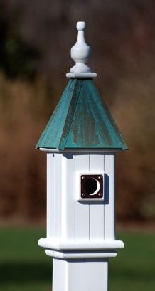 Vinyl bluebird houses will last a lifetime