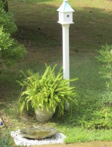 Copper Roof Birdhouse with four compartments