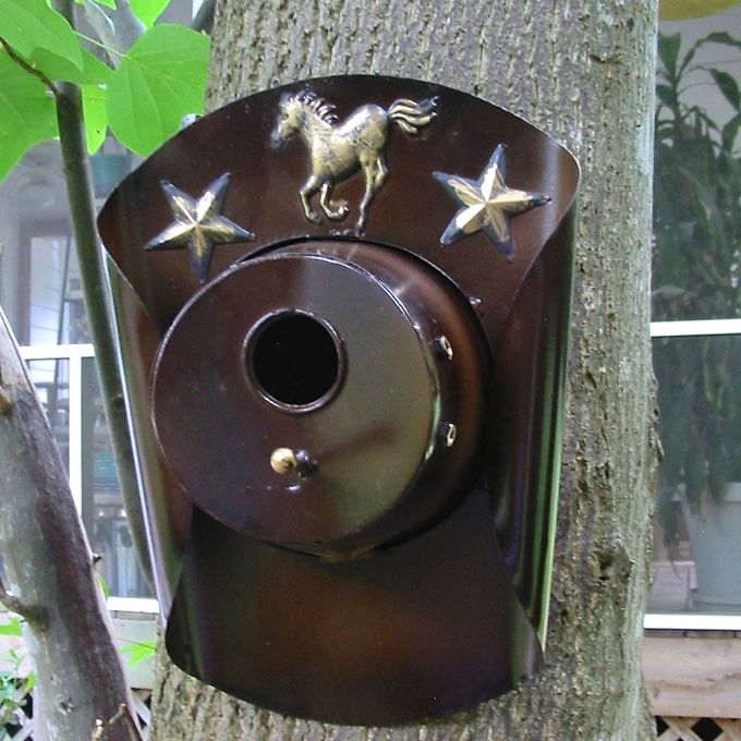 Large Cowboy Hat Unique Birdhouse