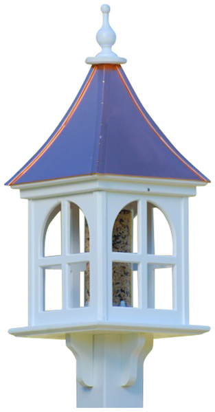 Copper Bird Feeder is Vinyl/PVC