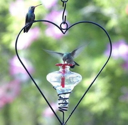 Valentine-theme unique bird feeder