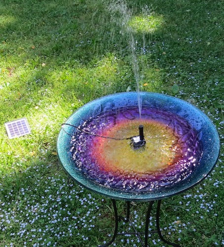 Separate Panel Solar Bird Bath Kit