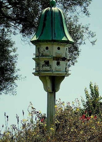 Wooden Dovecote Birdhouses will deteriorate