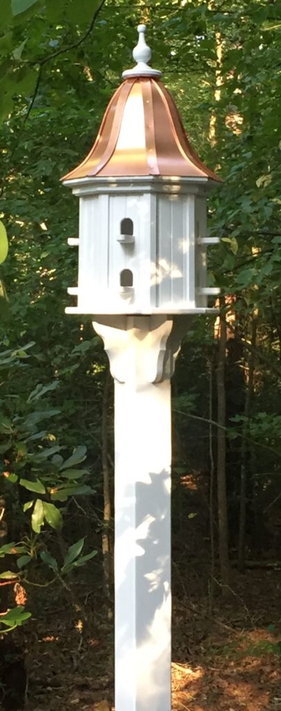 Dovecote Birdhouse with Copper Roof 