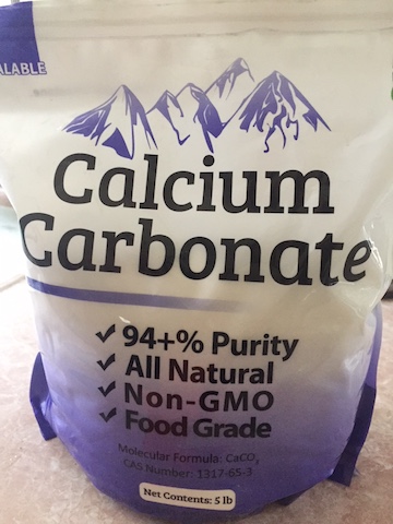 Add Calcium Carbonate to mealworms prior to feeding